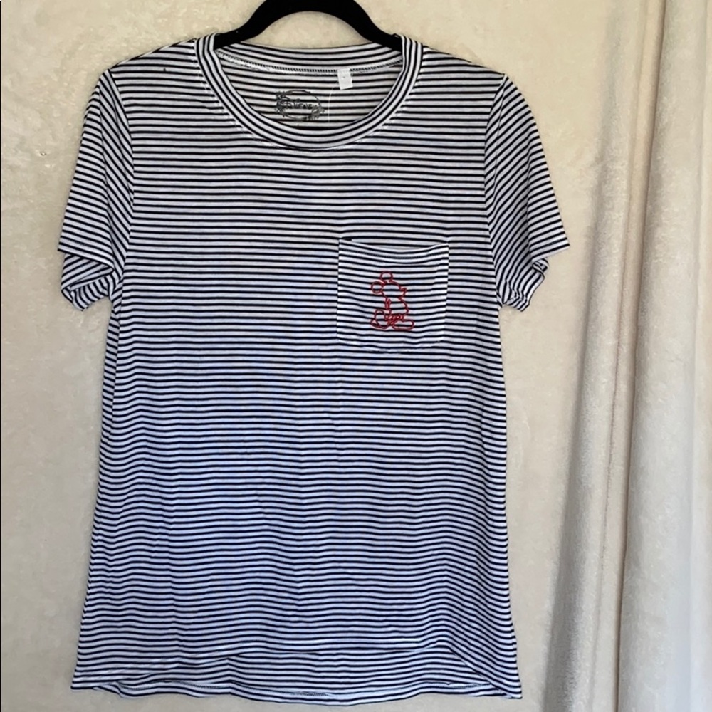 NWT Disney Embroidered Mickey Pocket T-Shirt